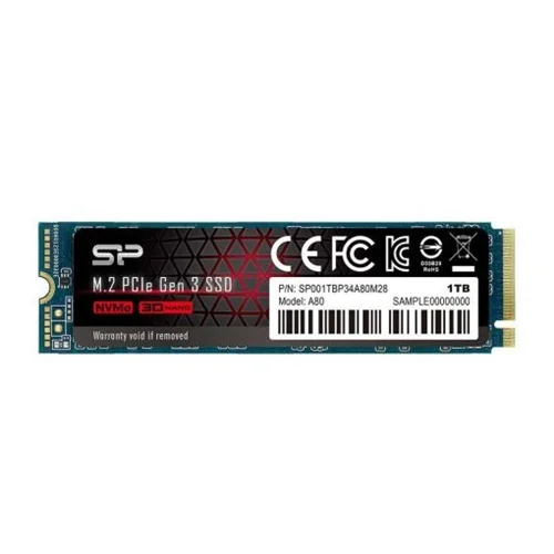 اس اس دی SSD سیلیکون پاورGen3x4 PCIe مدل P34A80 ظرفیت 1 ترابایت