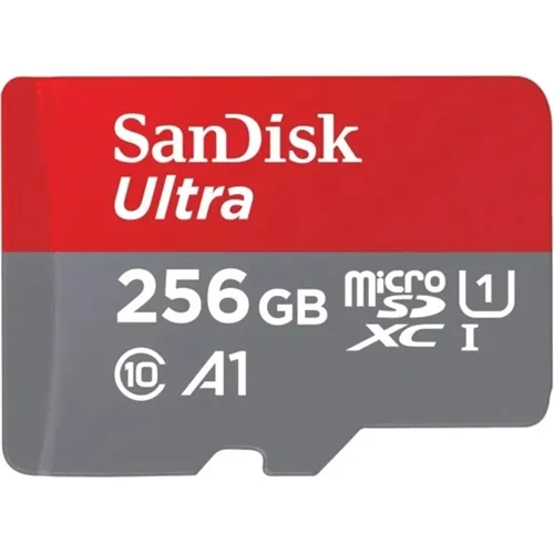 کارت حافظه microSDXC سن دیسک مدل SDSQUAC Ultra A1 کلاس 10 استاندارد UHS-I سرعت 150MBps ظرفیت 256 گیگابایت