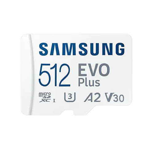 کارت حافظه microSDXC سامسونگ مدل Evo Plus A2 V30 کلاس 10 استاندارد UHS-I U3 سرعت 130MB ظرفیت 512 گیگابایت