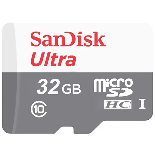 کارت حافظه سن دیسک MicroSDHC مدل SDSQUNR Ultra کلاس 10 استاندارد UHS-I سرعت 100MBps ظرفیت 32 گیگابایت