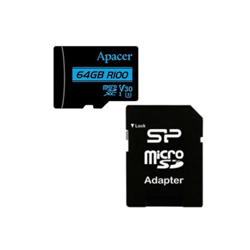 کارت حافظه microSDXC اپیسر مدل U3 C10 V30 ظرفیت 64GB