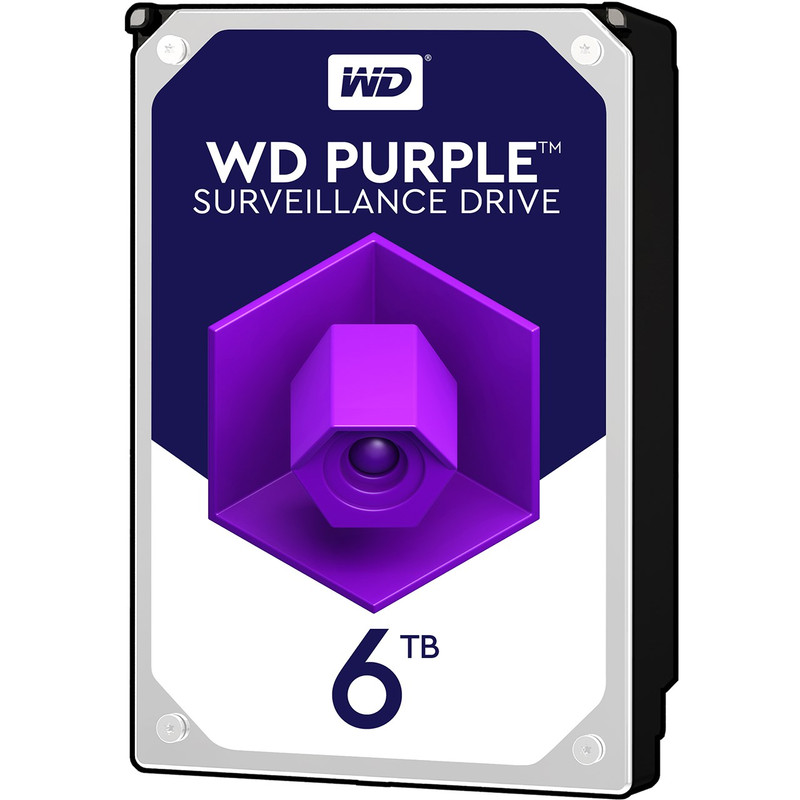 هارد دیسک اینترنال وسترن دیجیتال مدل بنفش WD PURPLE ظرفیت 6TB با گارانتی آونگ (نو )