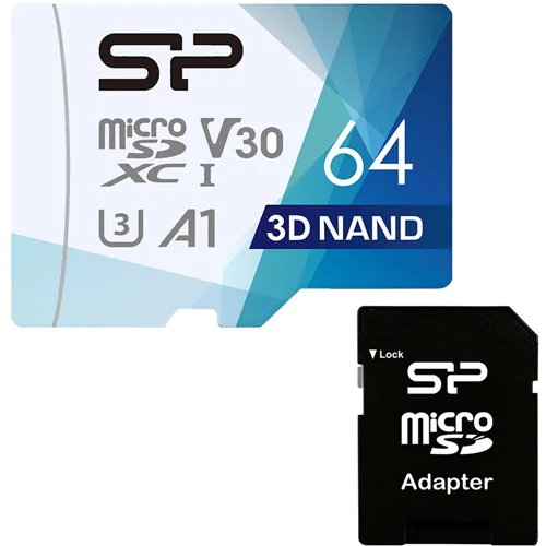 کارت حافظه microSDXC سیلیکون پاور مدل Superior Pro U3 C10 ظرفیت  64GB