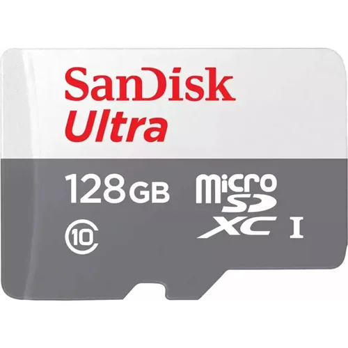 کارت حافظه سن دیسک MicroSDXC مدل SDSQUNR Ultra کلاس 10 استاندارد UHS-I سرعت 100MB ظرفیت 128 گیگابایت